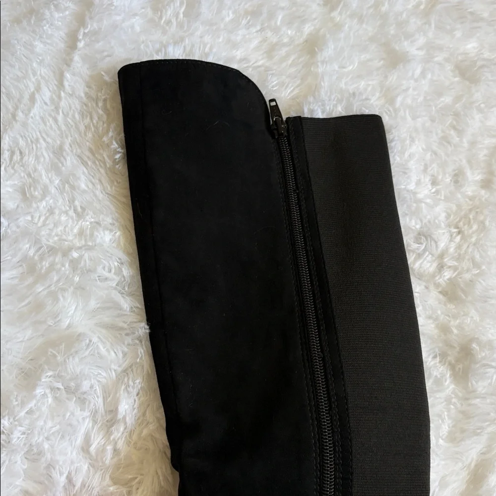 Like New Style & Co Black Kimmball Suede Boots Size 5M